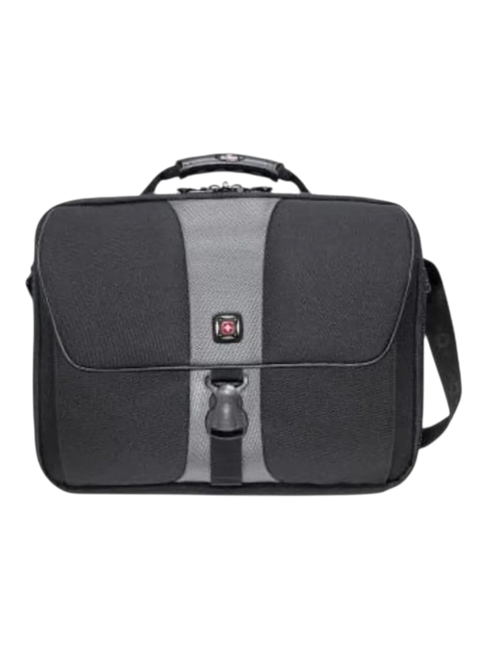 SwissGear By Wenger Sierra Black and Gray Laptop Messenger Bag